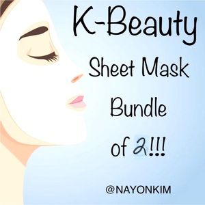 NWT Korean 2 PC Facial Sheet Mask Bundle